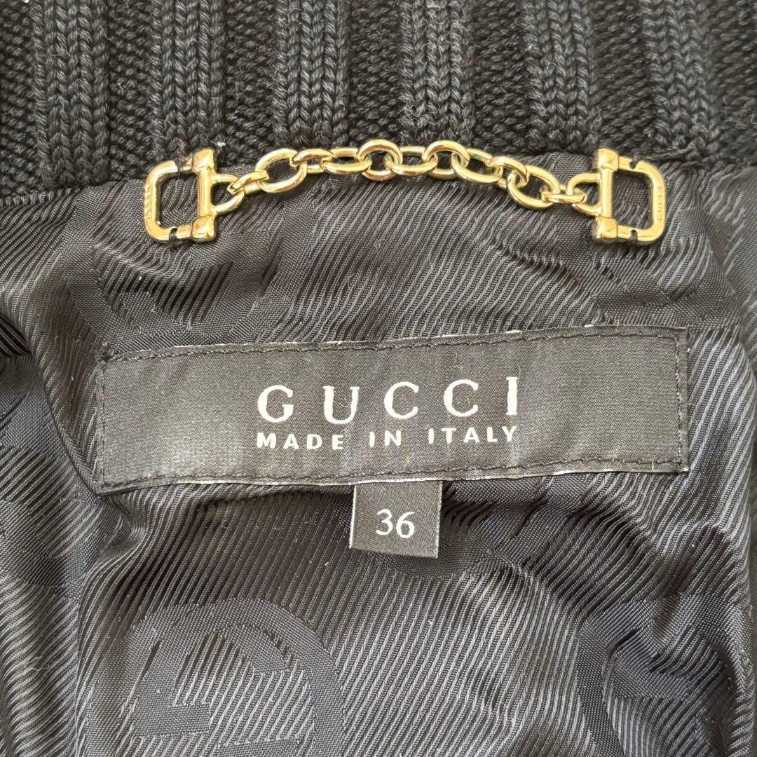 GUCCI リブ素材　デニムジャケット