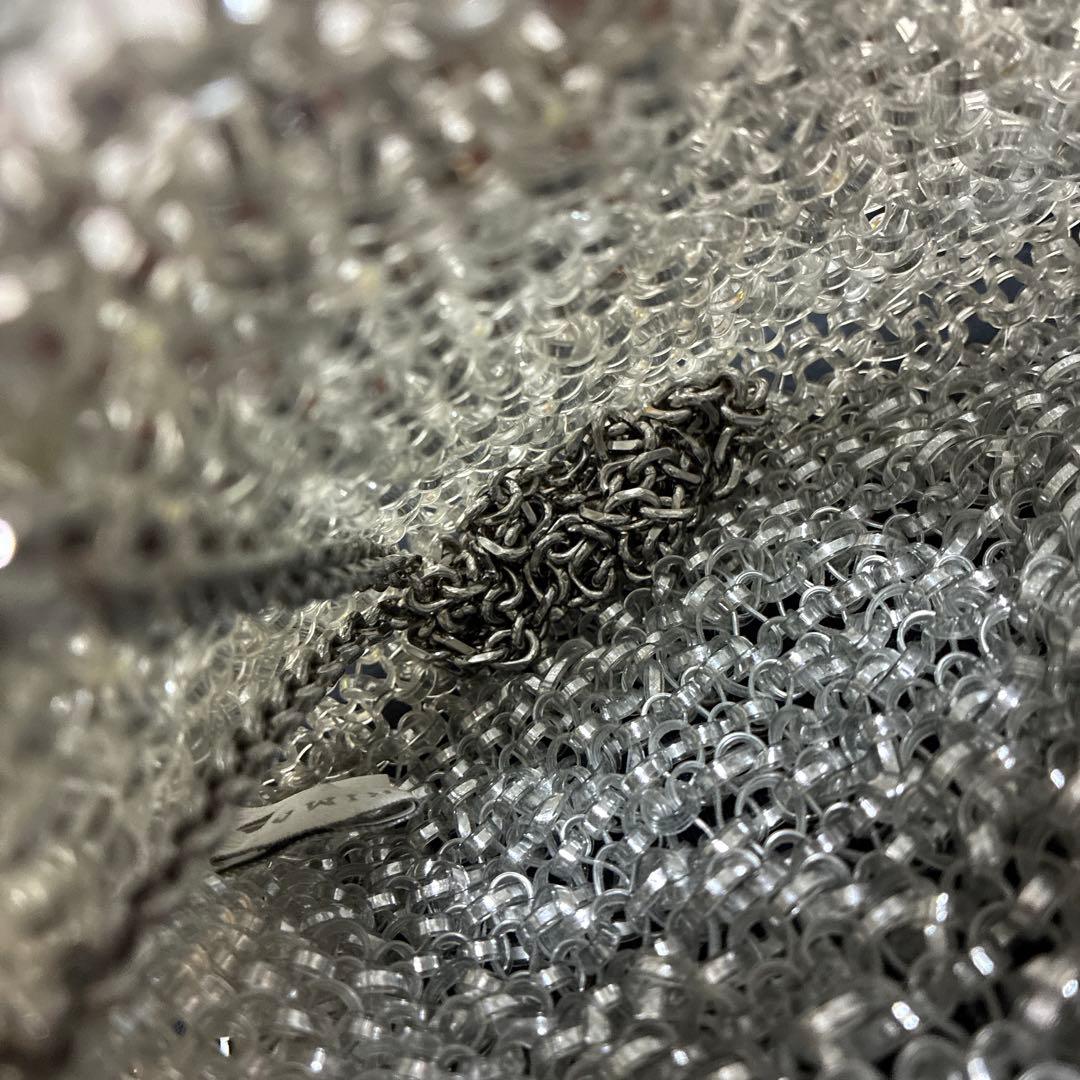 美品 アンテプリマ　シルバー　ミニアトゥーラショルダーバッグ