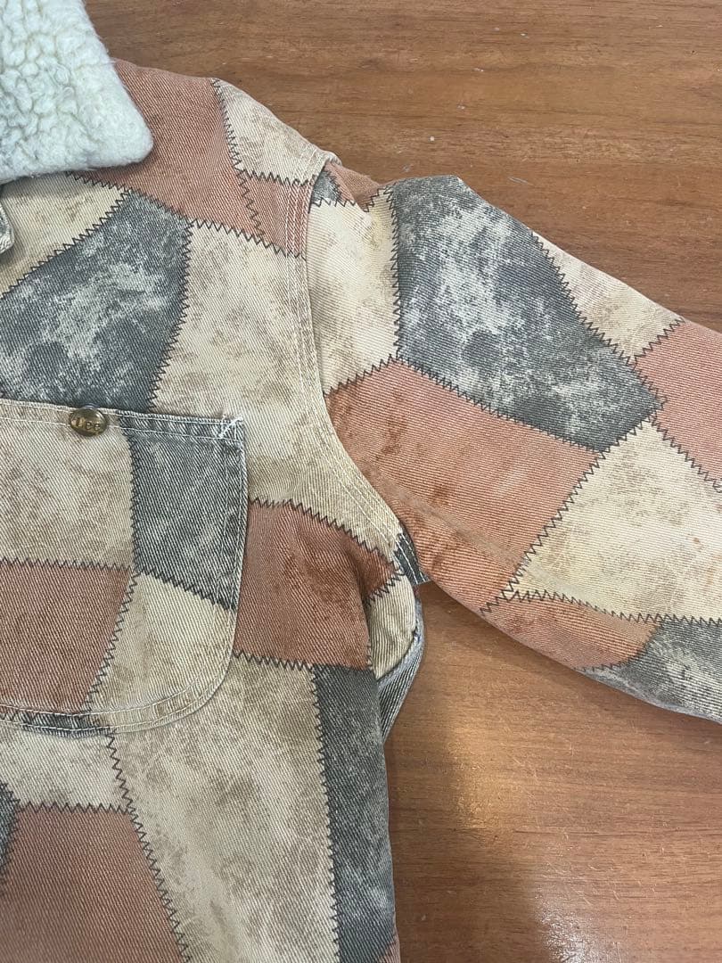 【値下げ中】70s Lee ヴィンテージ パッチワークボアジャケット