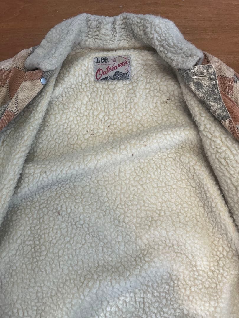 【値下げ中】70s Lee ヴィンテージ パッチワークボアジャケット