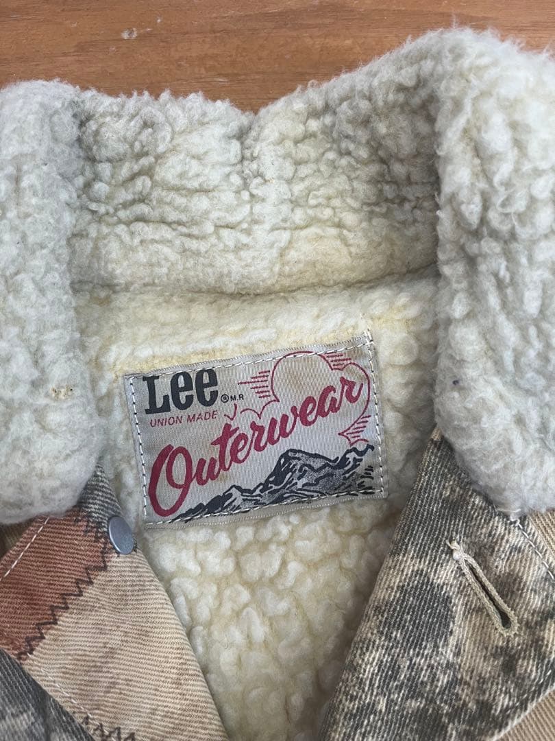 【値下げ中】70s Lee ヴィンテージ パッチワークボアジャケット