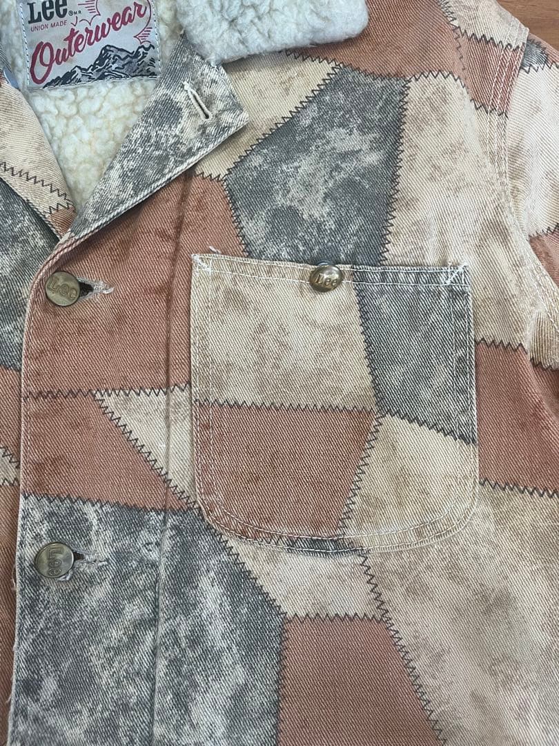 【値下げ中】70s Lee ヴィンテージ パッチワークボアジャケット