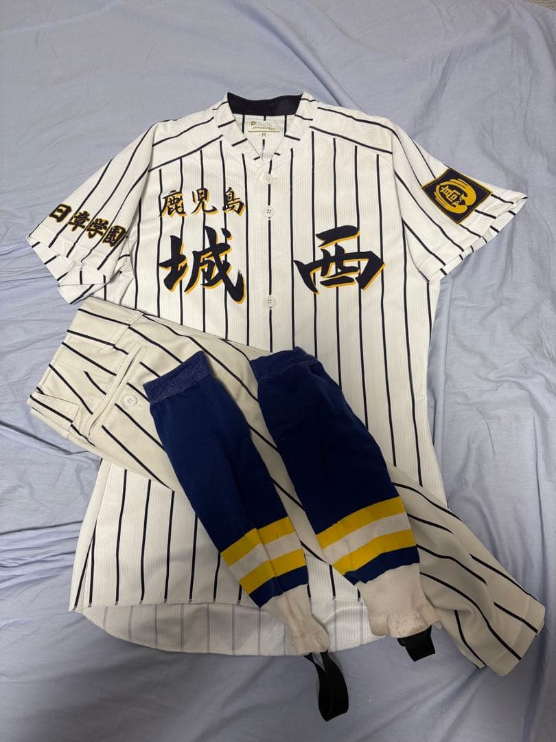 n*a様 鹿児島城西高校 野球部 公式戦ユニフォーム ストッキング セット 甲子
