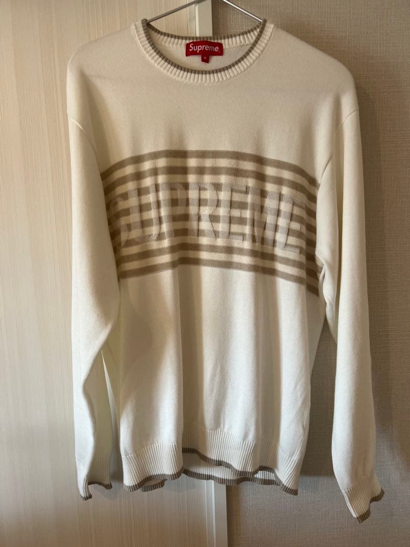 【美品】Supreme Chest Stripe Sweater