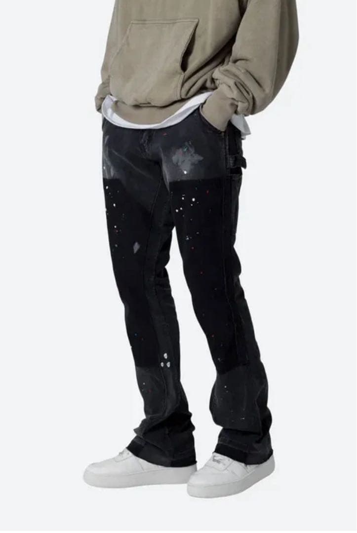 パンツ [mnml] B243 Flare Denim Black W30