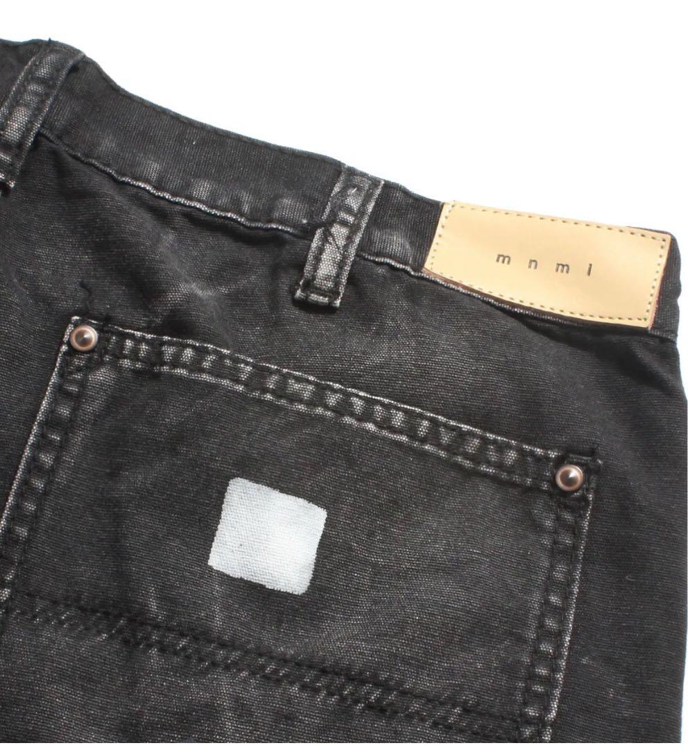 パンツ [mnml] B243 Flare Denim Black W30