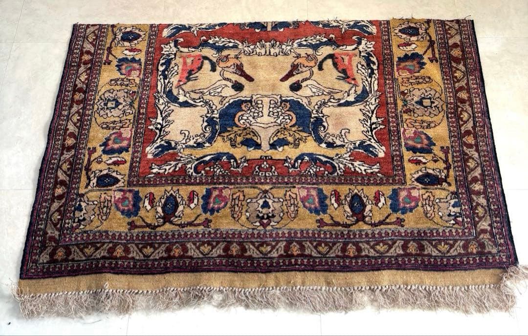 アフガニスタン絨毯【フラグメント】断片　ディスプレイ　ペルシャ　パキスタン　玄関