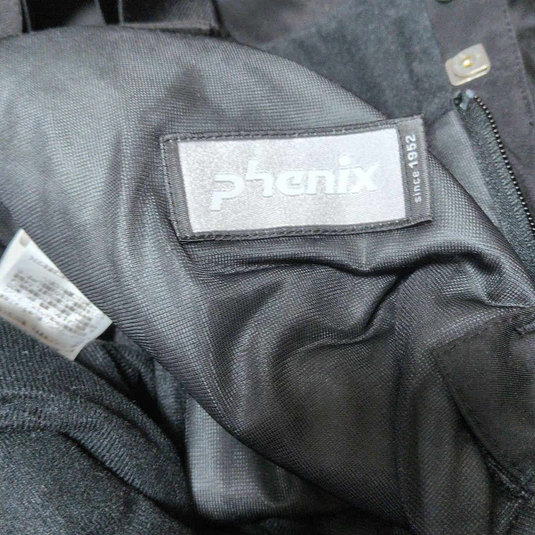 phenix スキーウェア ブラック/イエロー チェック柄　上下セットМサイズ