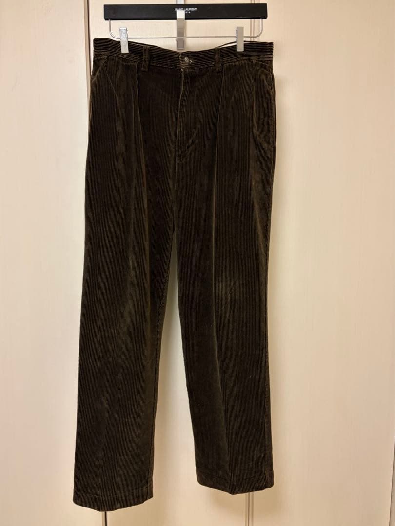 90s ラルフローレン 太畝 コーデュロイパンツ andrew ブラウン W33