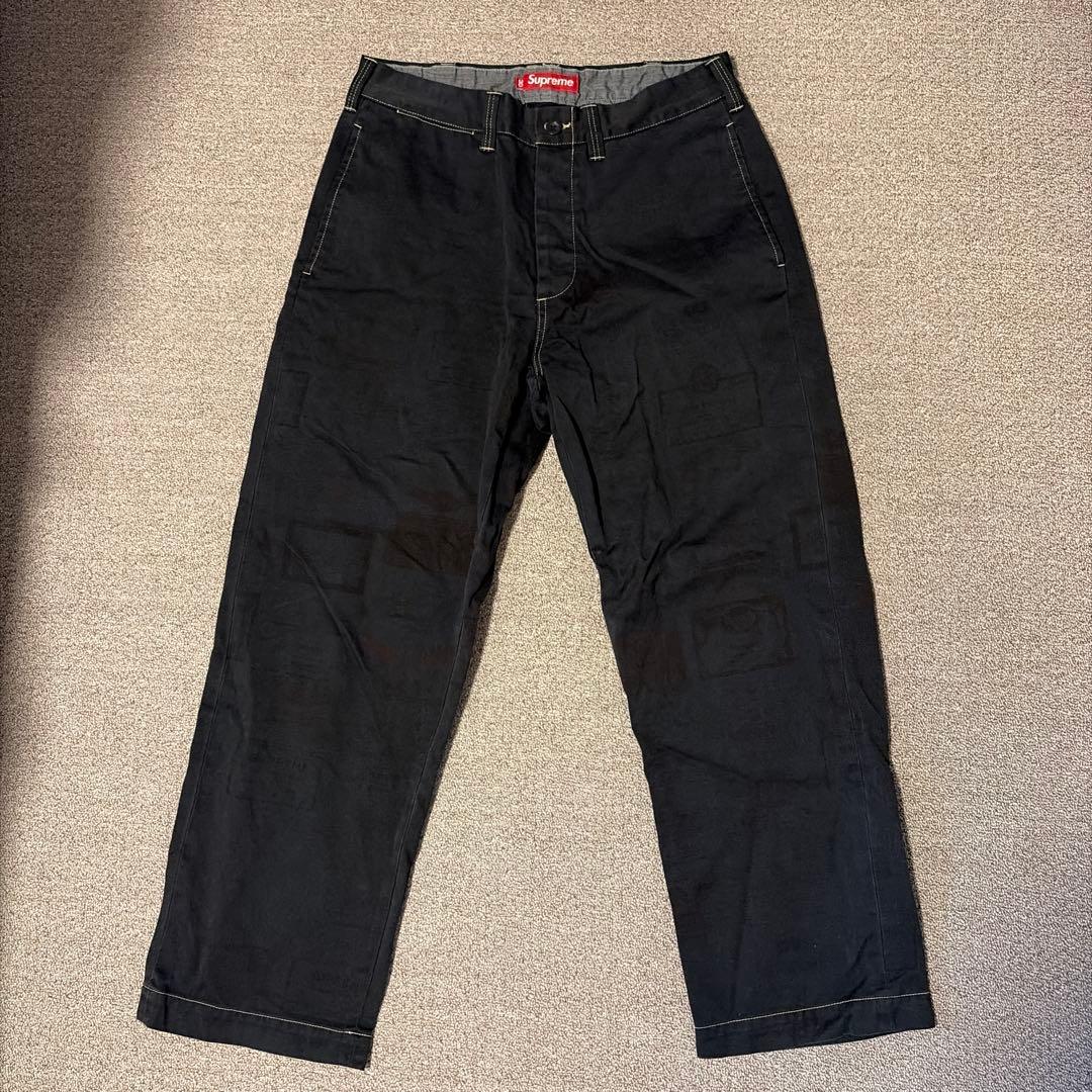 パンツ Supreme 24aw chino pant overdyed labels