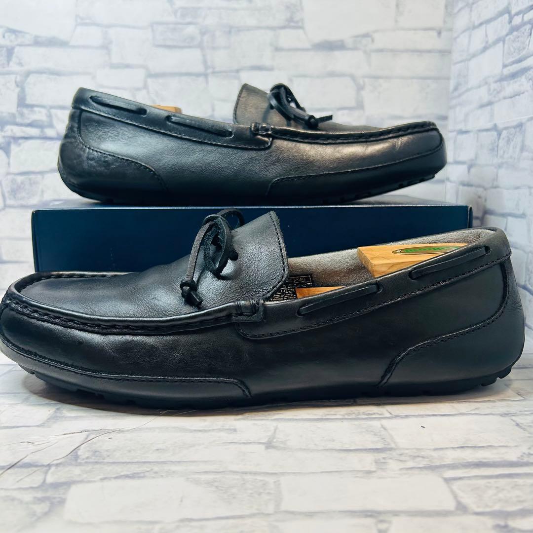 美品 UGG アグ ドライビングシューズ モカシン ブラック 28㎝