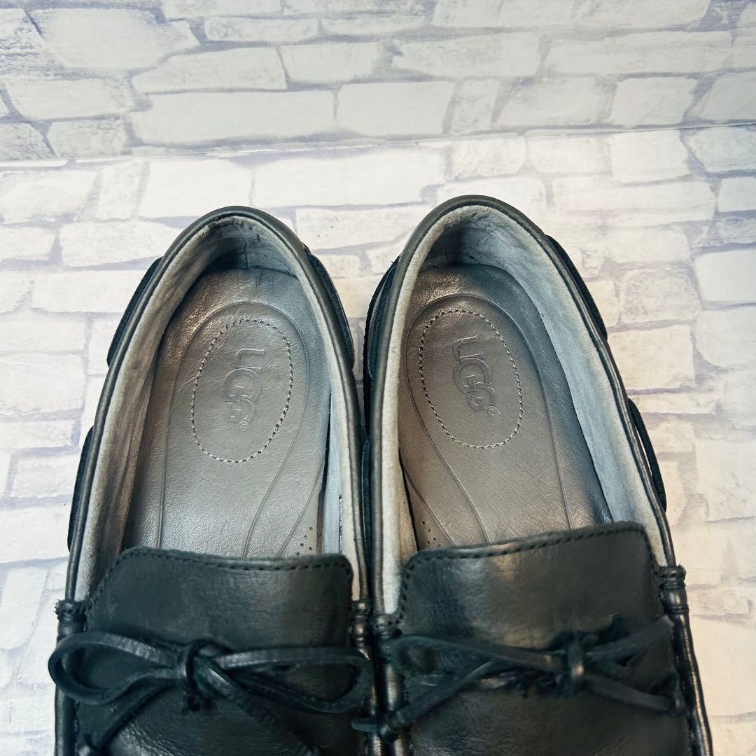 美品 UGG アグ ドライビングシューズ モカシン ブラック 28㎝
