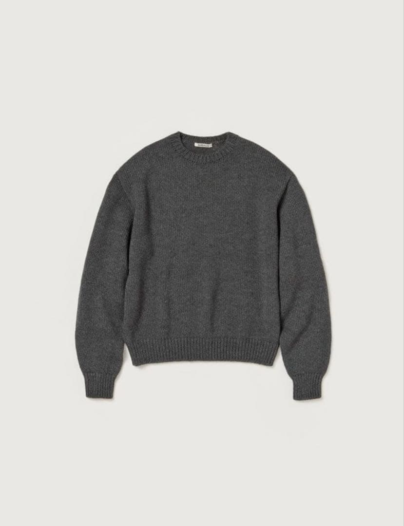 トップス AURALEE 24AW WOOL SOFT CORD KNIT P/O