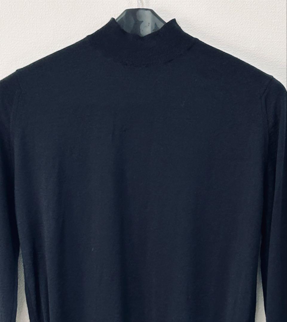 ジョンスメドレー　モックネック　ブラック