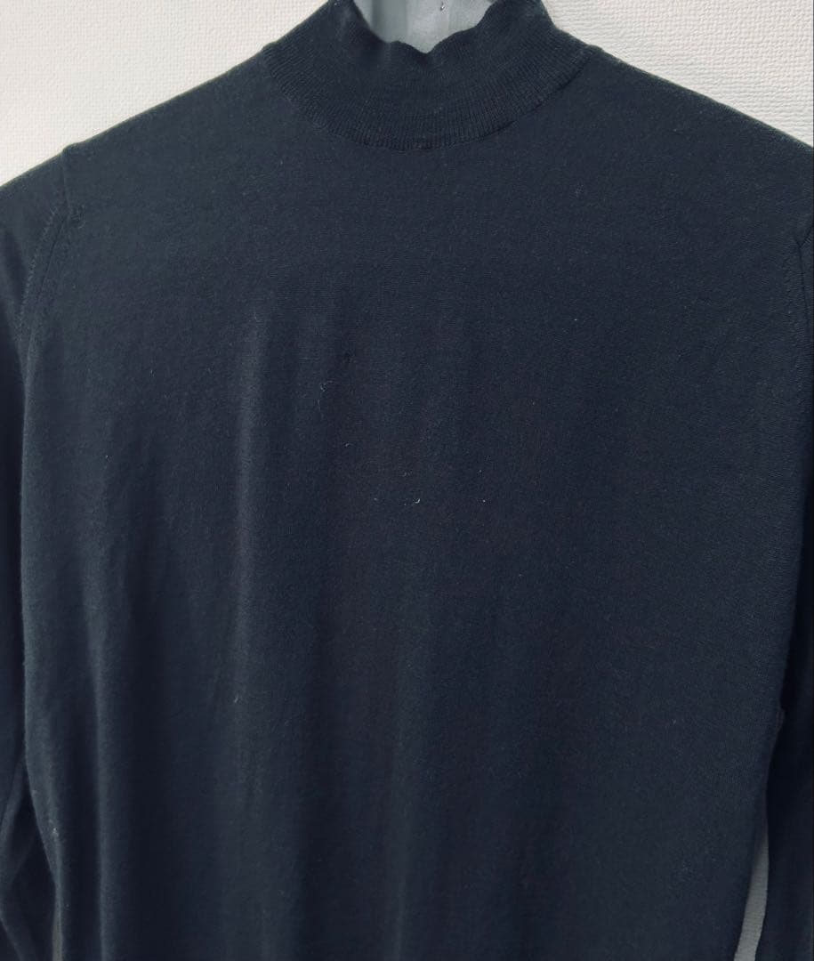 ジョンスメドレー　モックネック　ブラック