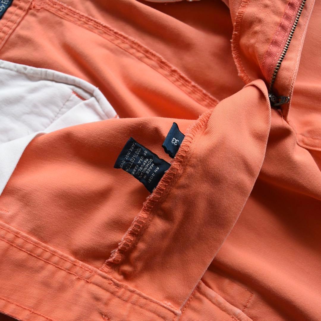 90s ラルフローレン カーゴショーツ レアカラー オレンジ ポロチノ W33