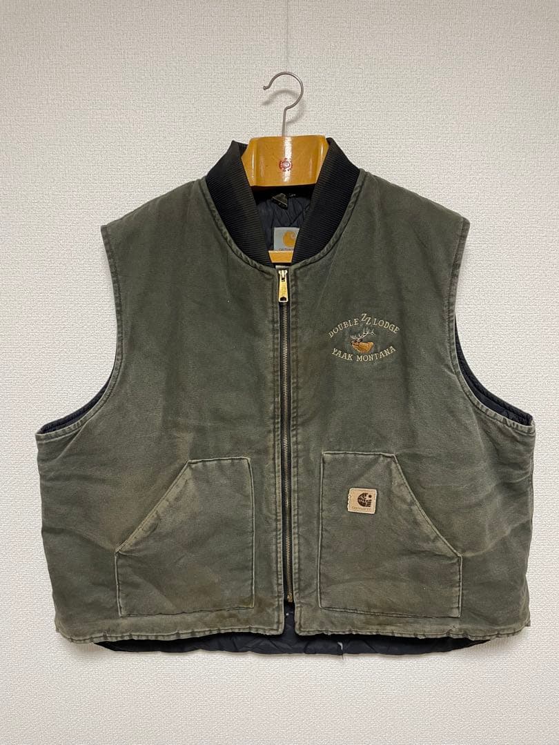 USA製 Carhartt Duck Vest カーハート ダック地 ベスト