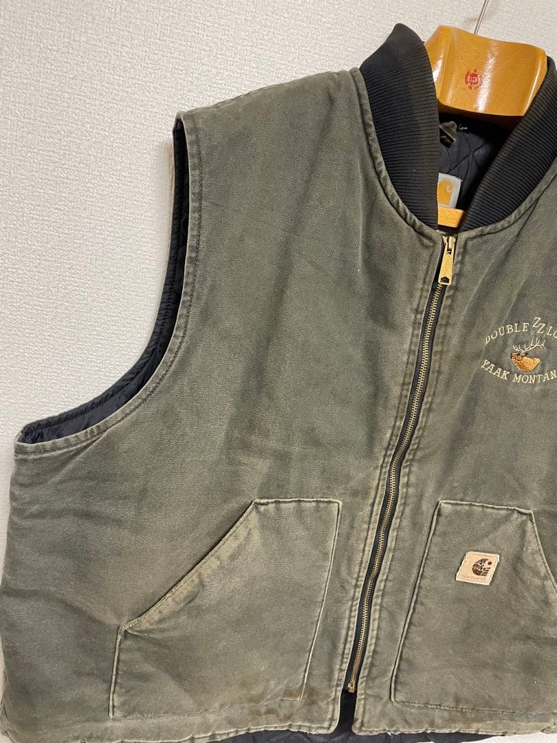USA製 Carhartt Duck Vest カーハート ダック地 ベスト