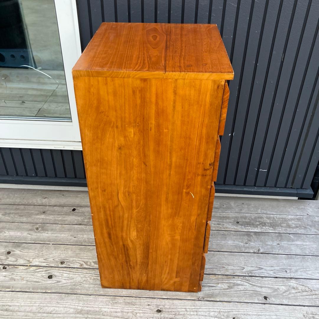 北欧レトロ 木製チェスト 5段 引き出し収納 古家具 古道具 クラシック