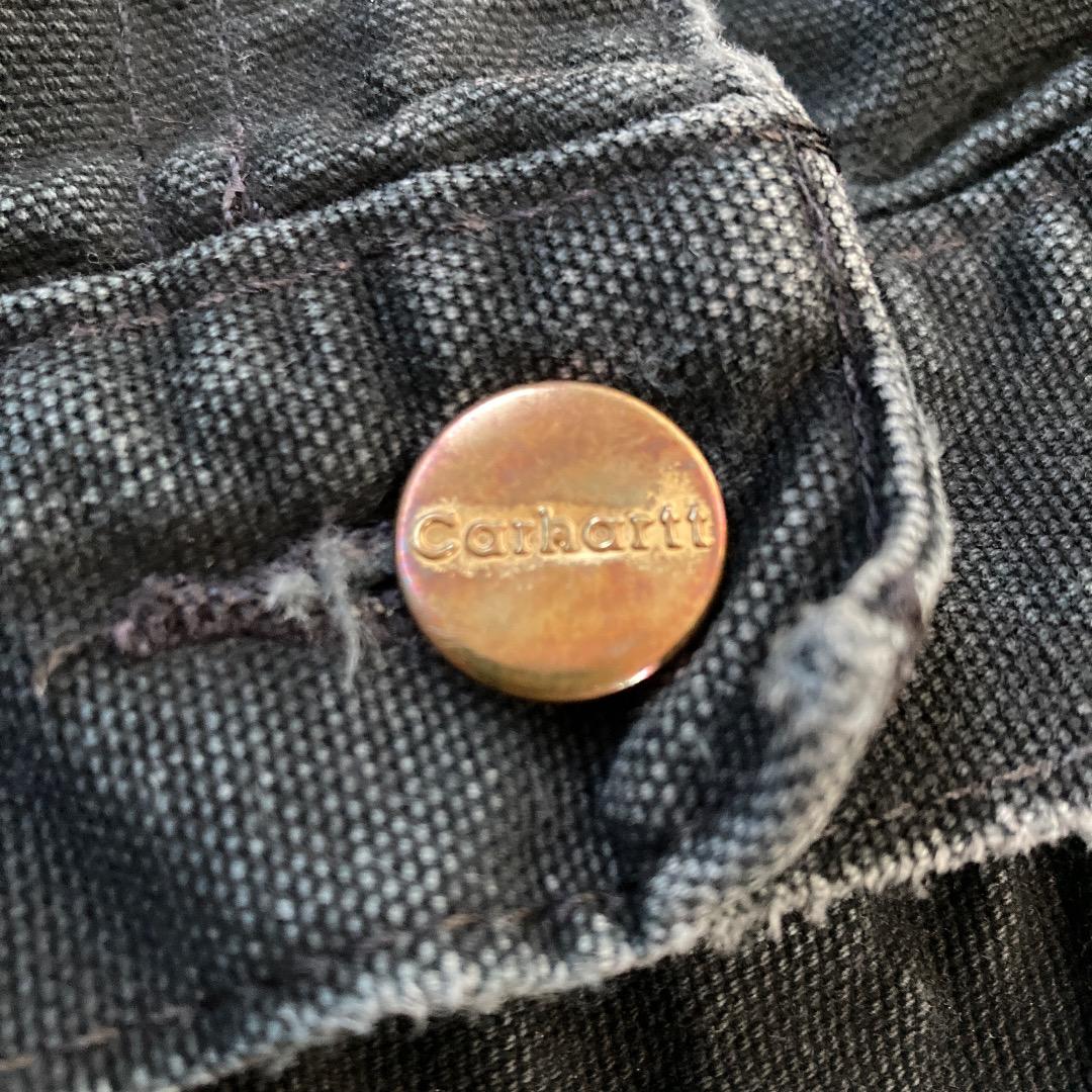 00s ブラック ダブルニー カーハート 38×30