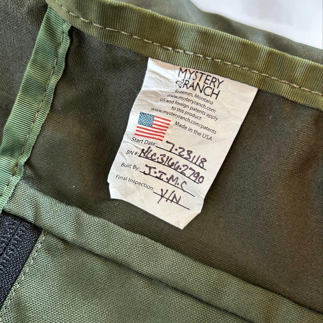 【美品】ミステリーランチ　モッドロードセル ショルダー バッグUSA製 グリーン