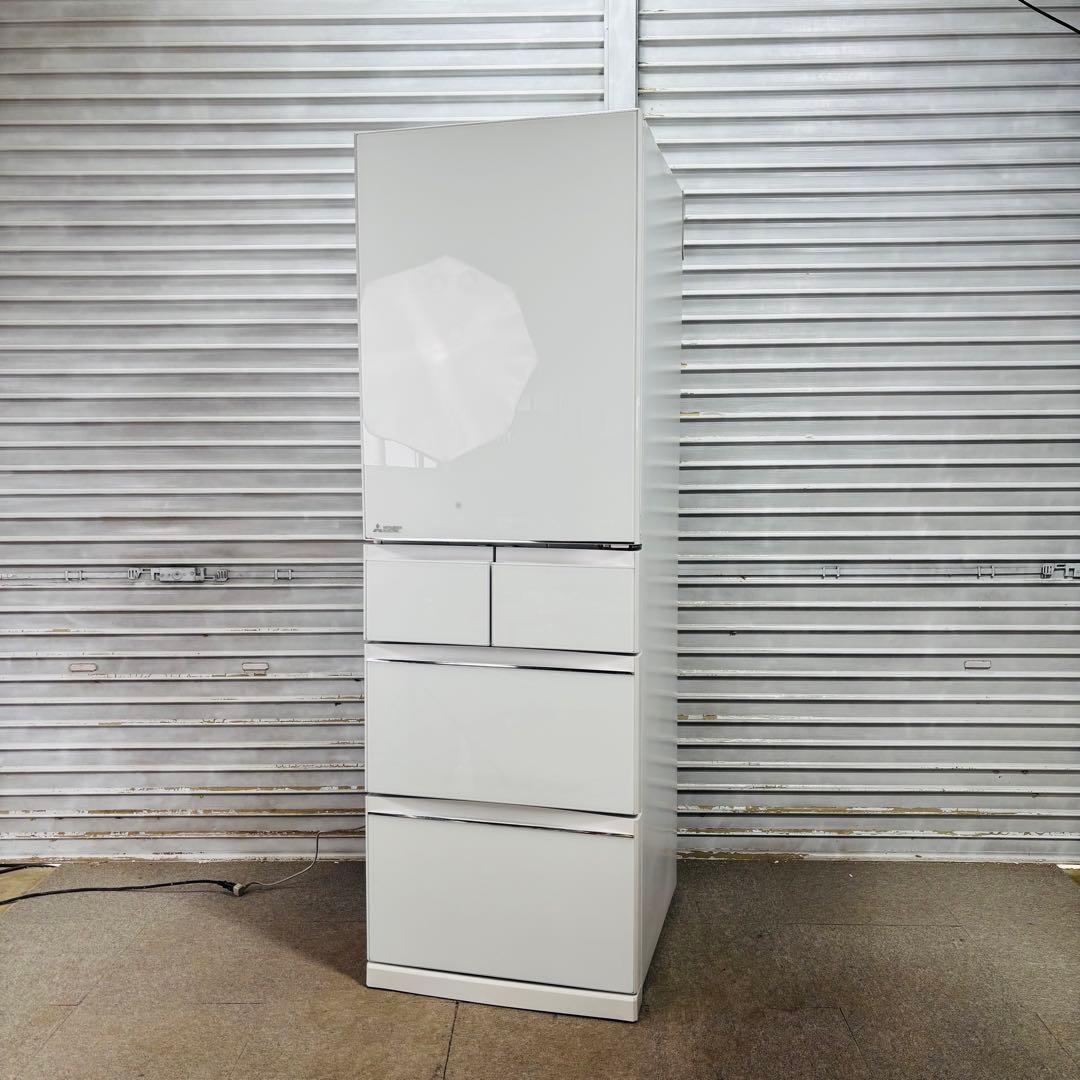 三菱電機 455L 冷蔵庫 大容量 おしゃれ前面ガラス【地域限定配送無料】
