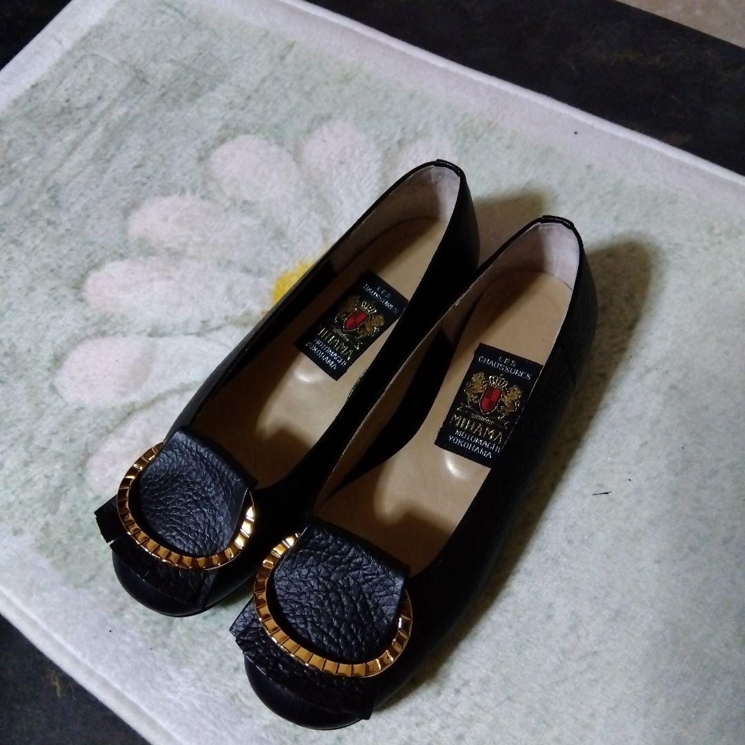 MIHAMA ブラック フラットシューズ 213　美品
