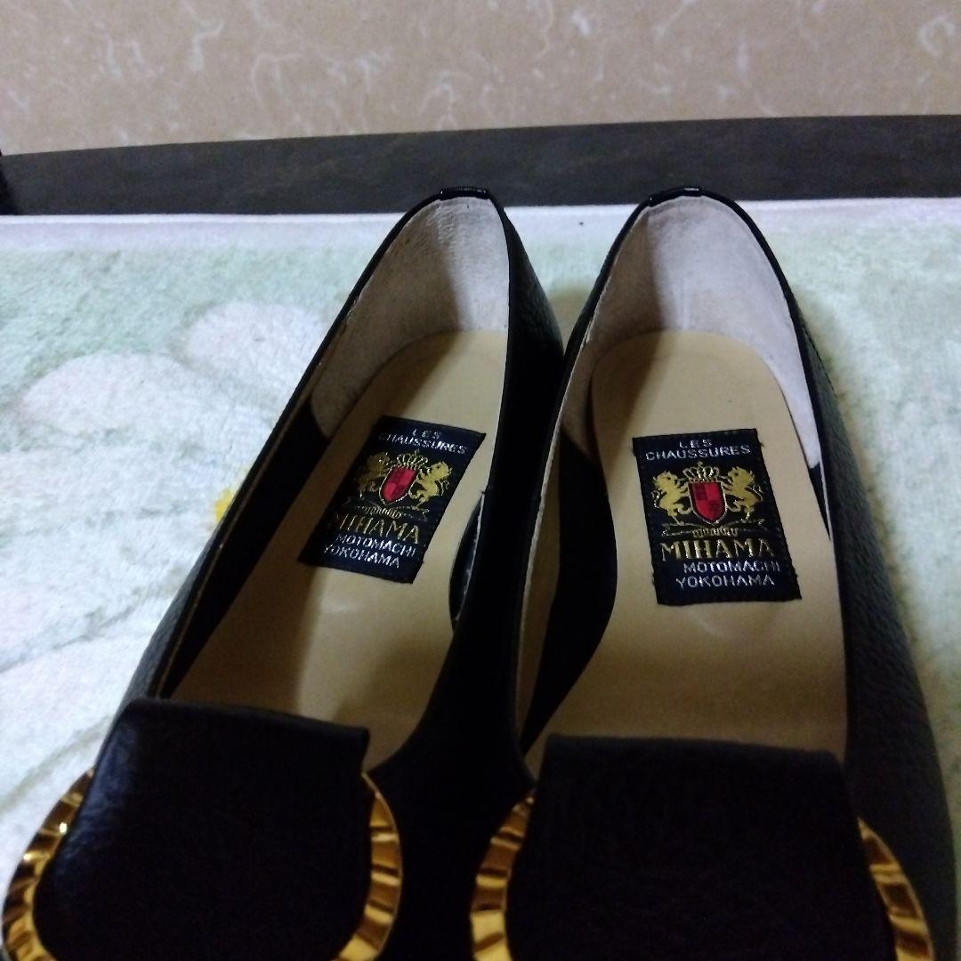 MIHAMA ブラック フラットシューズ 213　美品