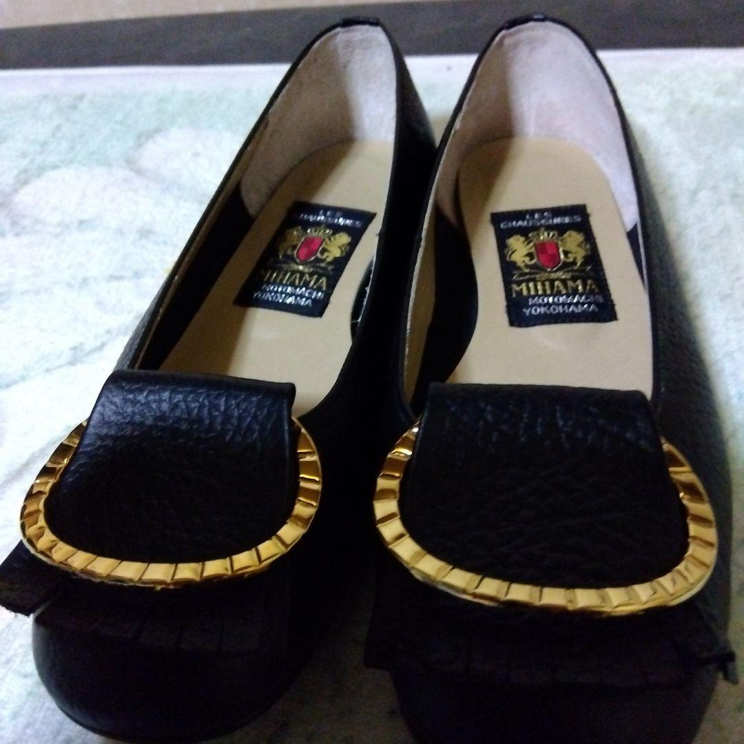 MIHAMA ブラック フラットシューズ 213　美品
