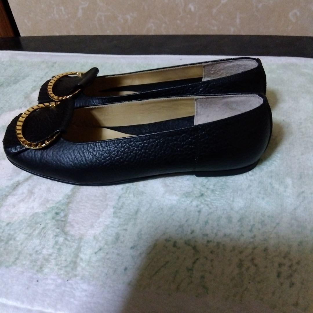 MIHAMA ブラック フラットシューズ 213　美品