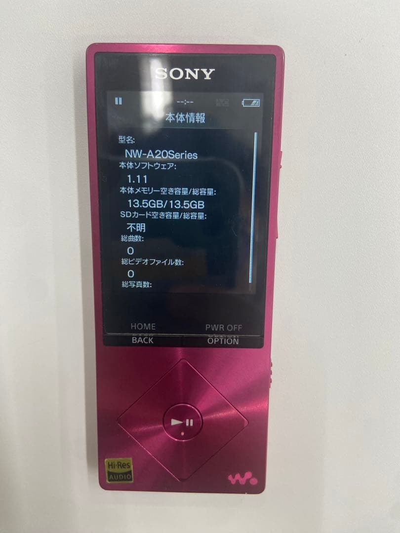 ポータブルプレーヤー SONY NW-A25 Walkman