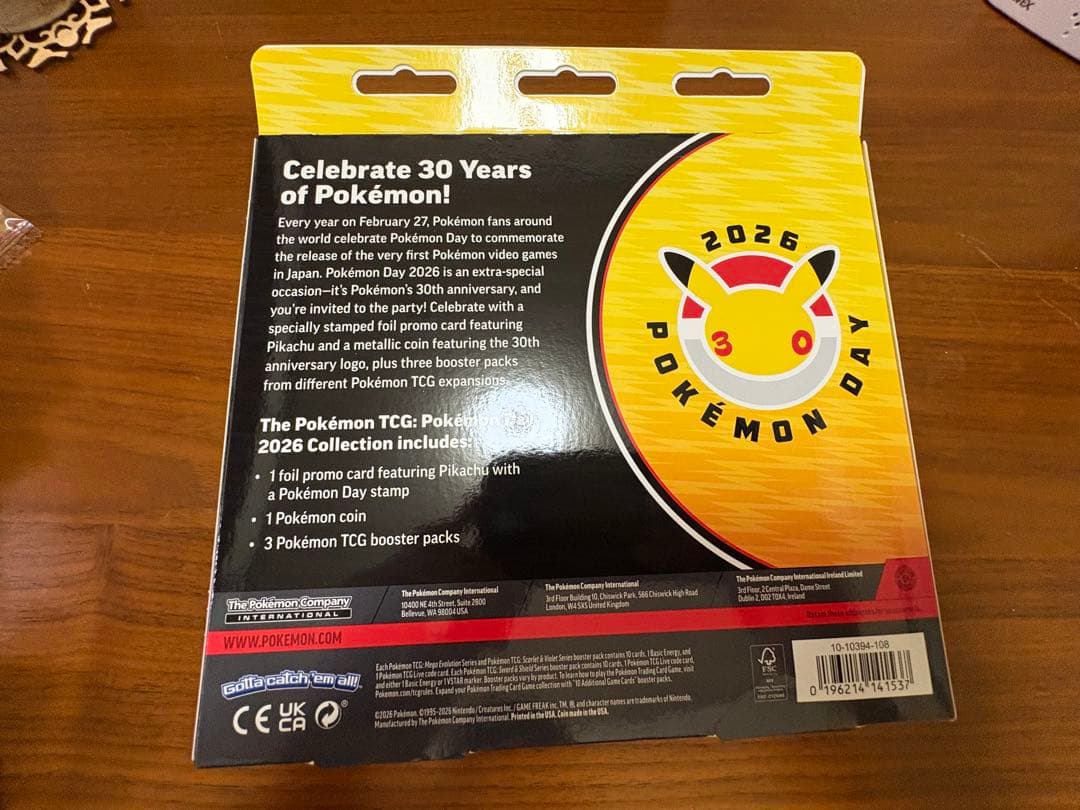 USA限定　ポケモンカード　ポケカ30周年記念　激レア