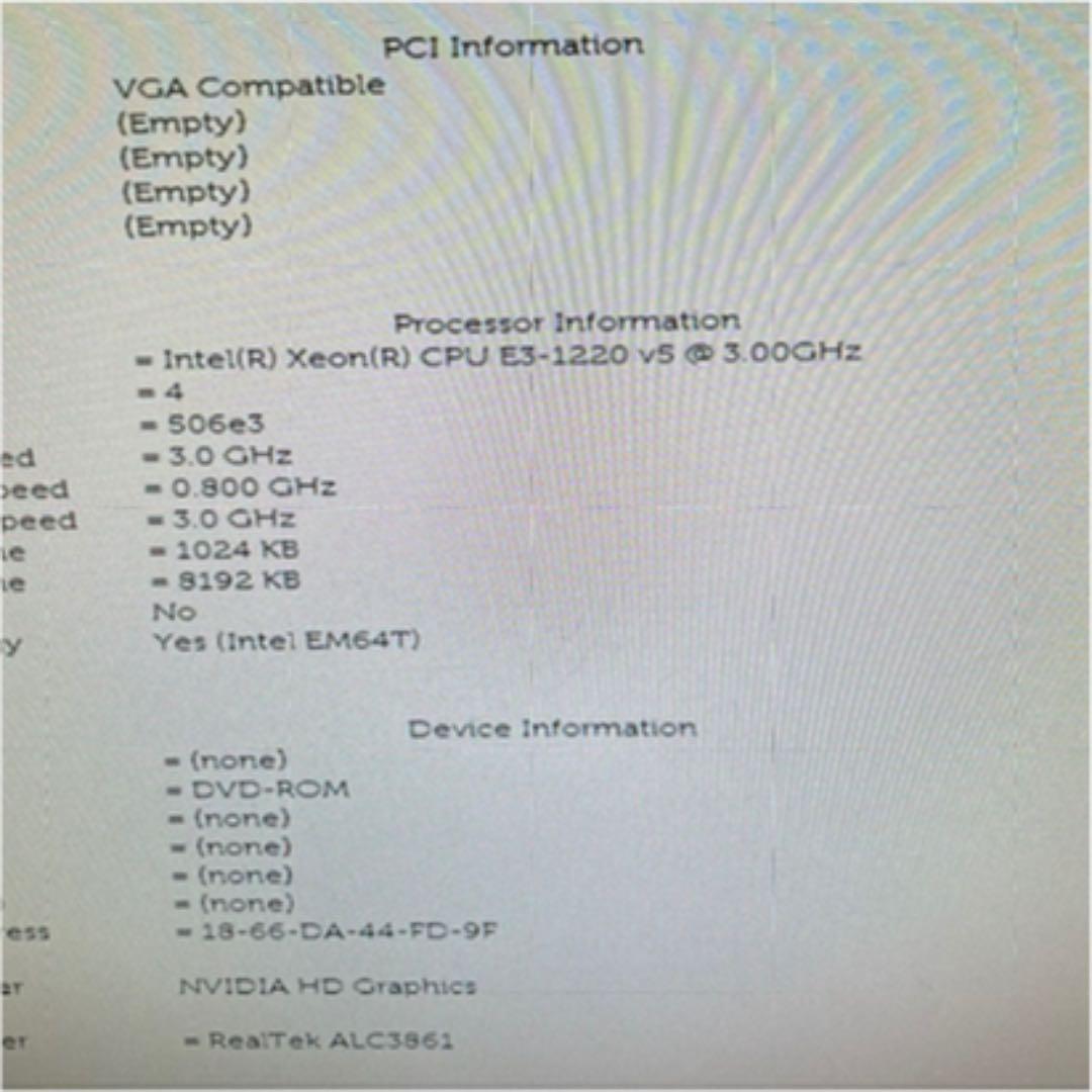 動作確認済み DELL Precision Tower 3620 第6世代