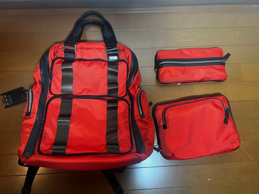 【極美品・希少】TUMI 22381 3WAYバックパック オレンジ 海外購入品