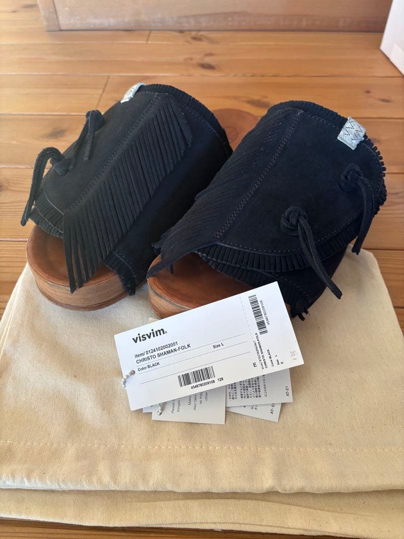 靴 visvim 24ss CHRISTO SHAMAN-FOLK L BLACK