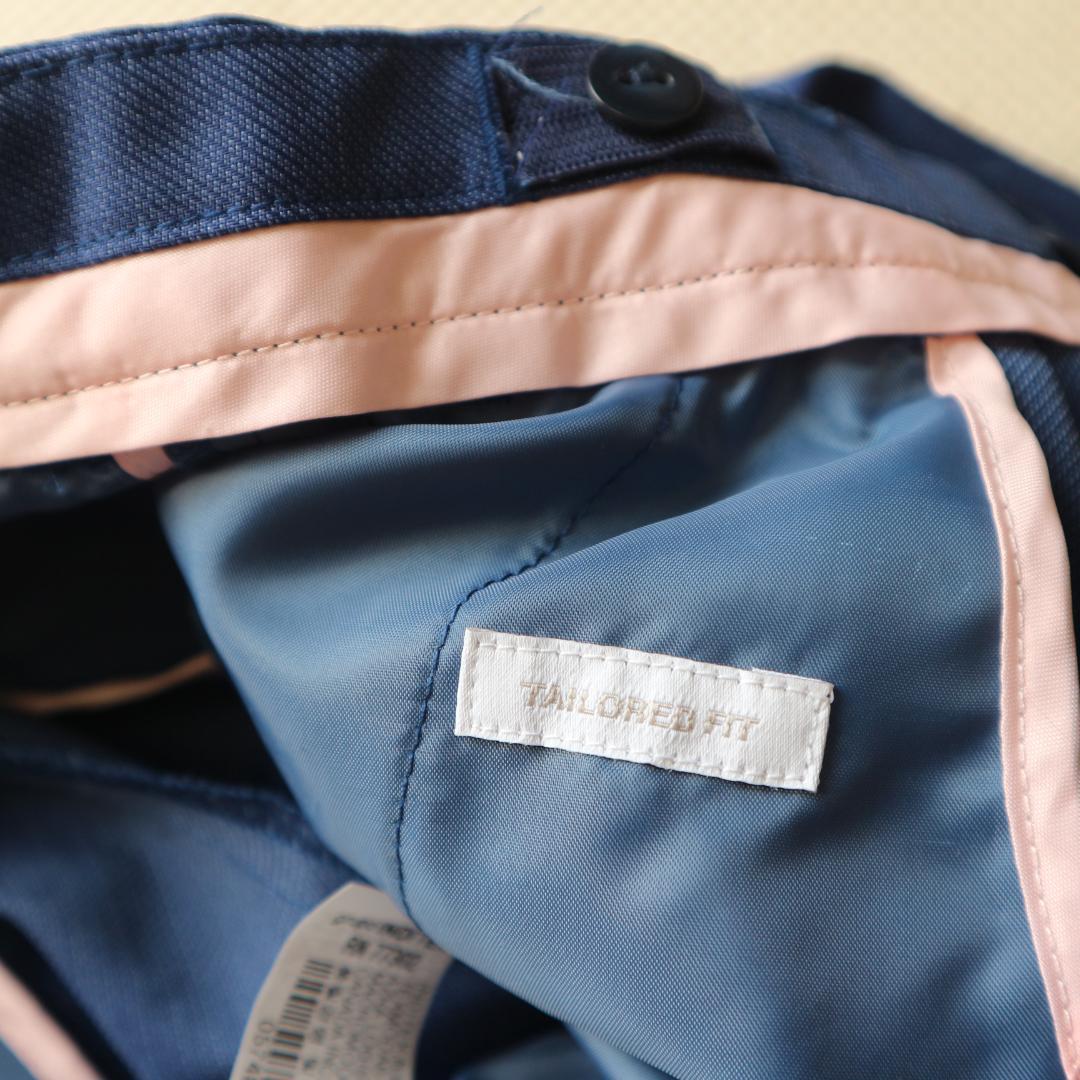 美品 ザラ 150cm 男の子 セレモニースーツ上下セットアップ フォーマル 青