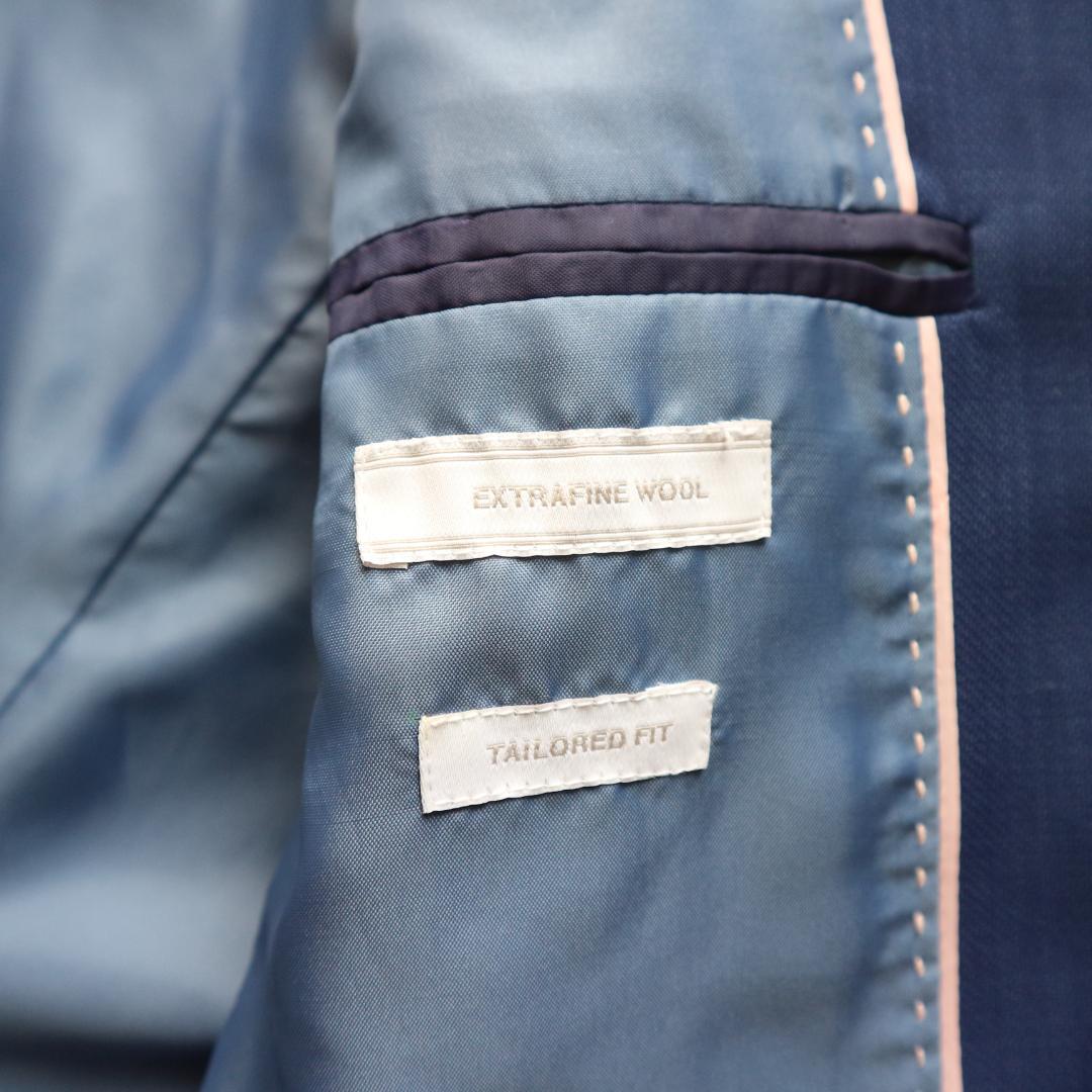 美品 ザラ 150cm 男の子 セレモニースーツ上下セットアップ フォーマル 青