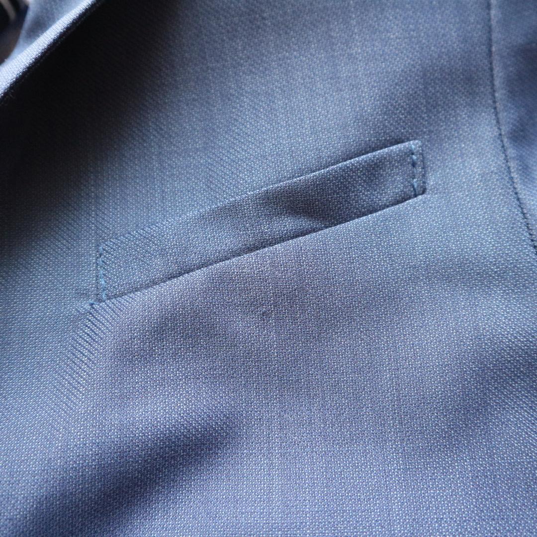 美品 ザラ 150cm 男の子 セレモニースーツ上下セットアップ フォーマル 青