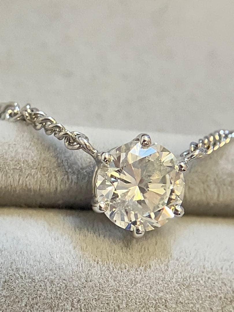 ジュエリーマキ　1粒ダイヤモンド　ネックレス　1.01ct プラチナ