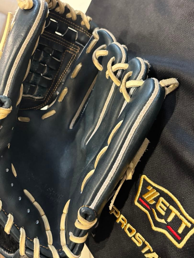 ZETT PROSTATUS 硬式野球グローブ ネイビー源田モデル