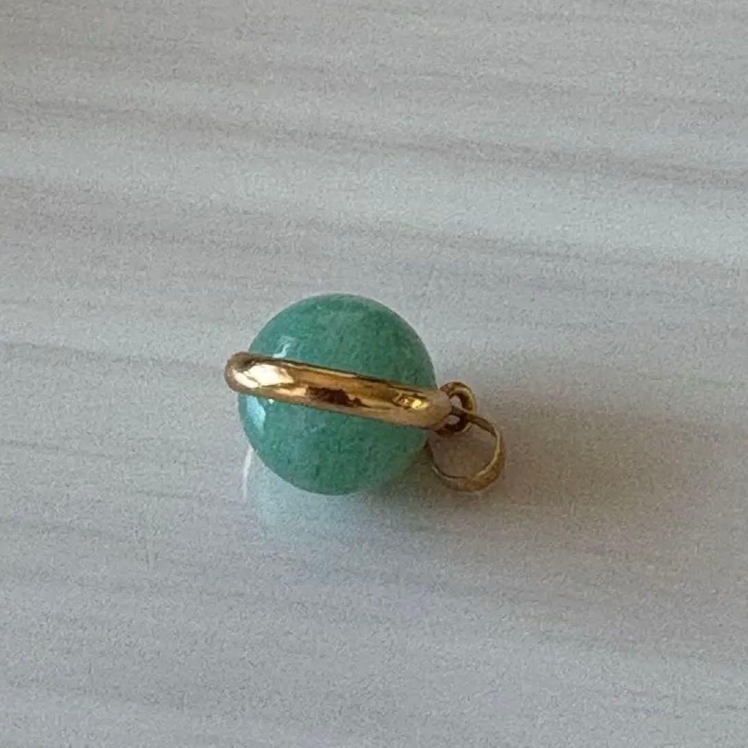 k18グリーン天然石ペンダント