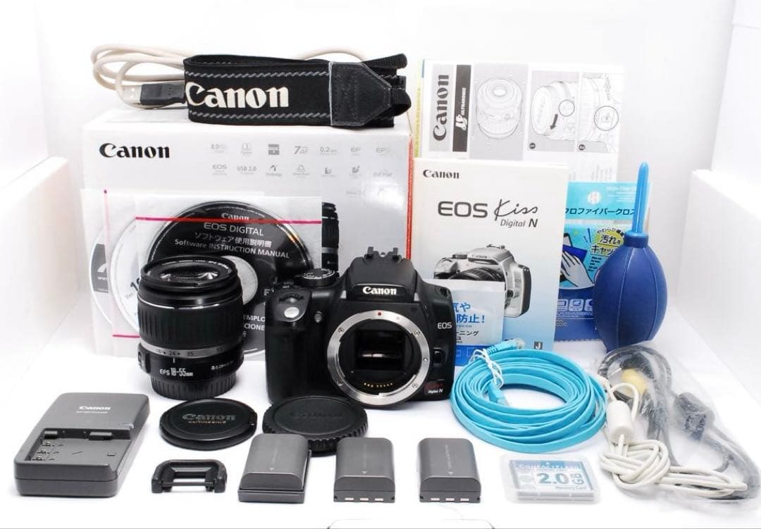 バッテリー3個セット❤️Canon Kiss Digital N ❤️元箱あり