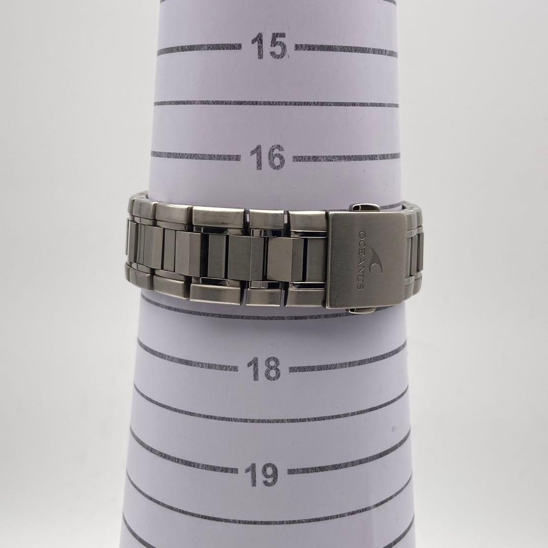 【稼働】CASIO オシアナス 電波ソーラー 腕時計 クロノグラフ デイト