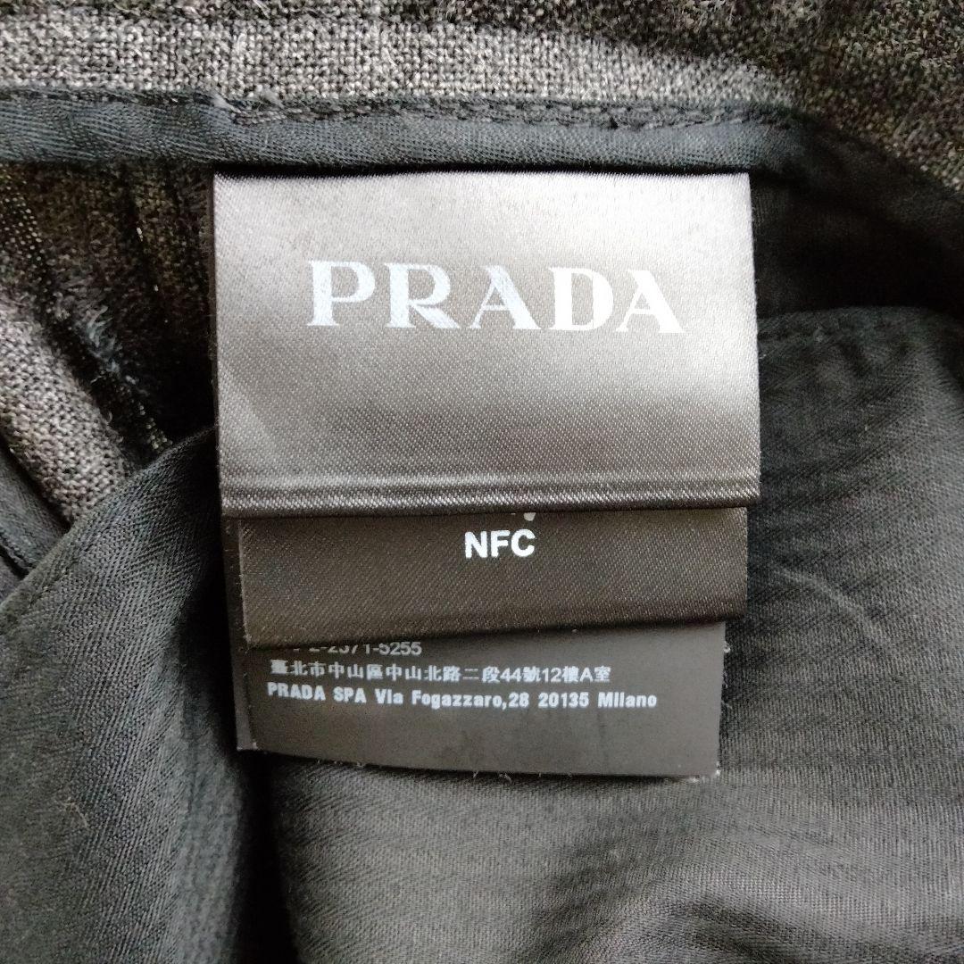 プラダ【美品】スラックス　極上ウール　50サイズ　PRADA　グレー系