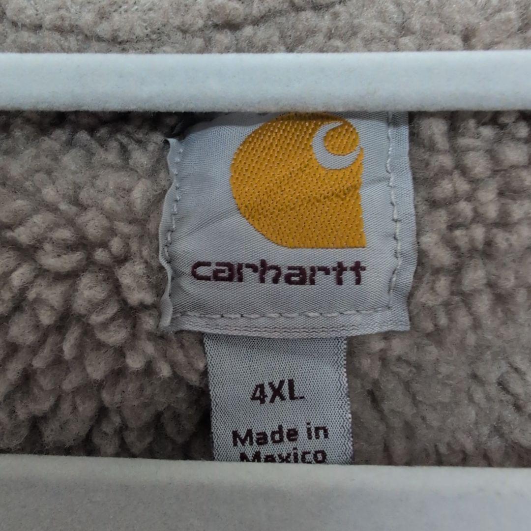 Carhartt　カーハート　ダックベスト　裏ボア　メキシコ製　4XL　ブラウン