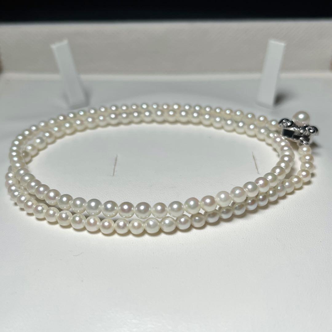 アコヤ細厘 ベビーパール ネックレス あこや真珠 3.6〜4.0㎜ M682