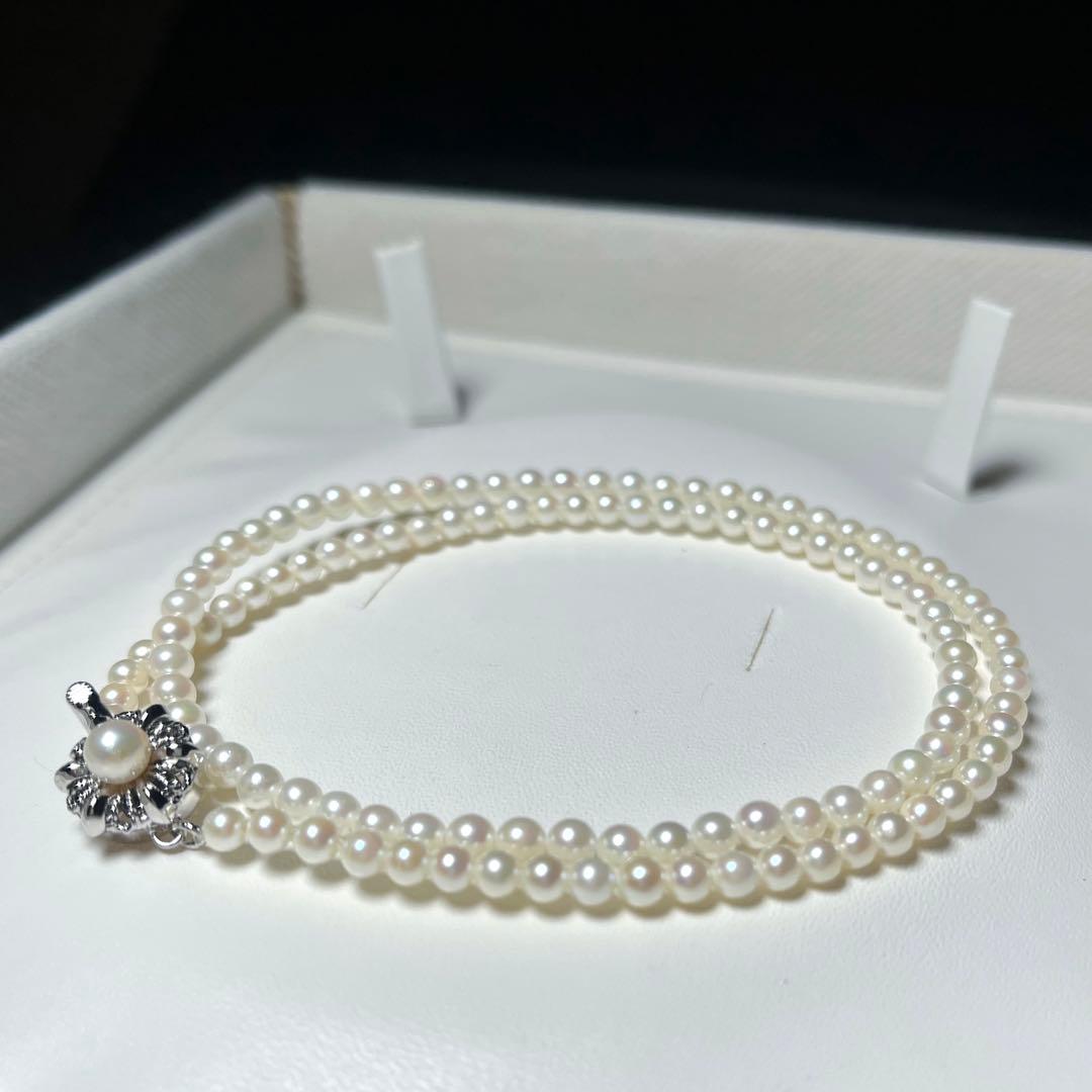 アコヤ細厘 ベビーパール ネックレス あこや真珠 3.6〜4.0㎜ M682