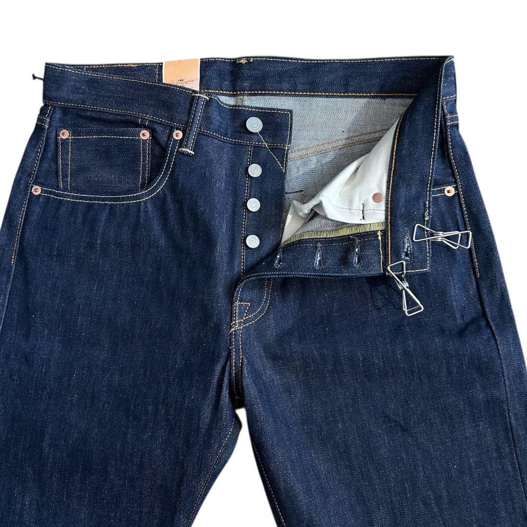 新品 リーバイス 501 リジッド 赤耳 W32 L34 濃紺 a