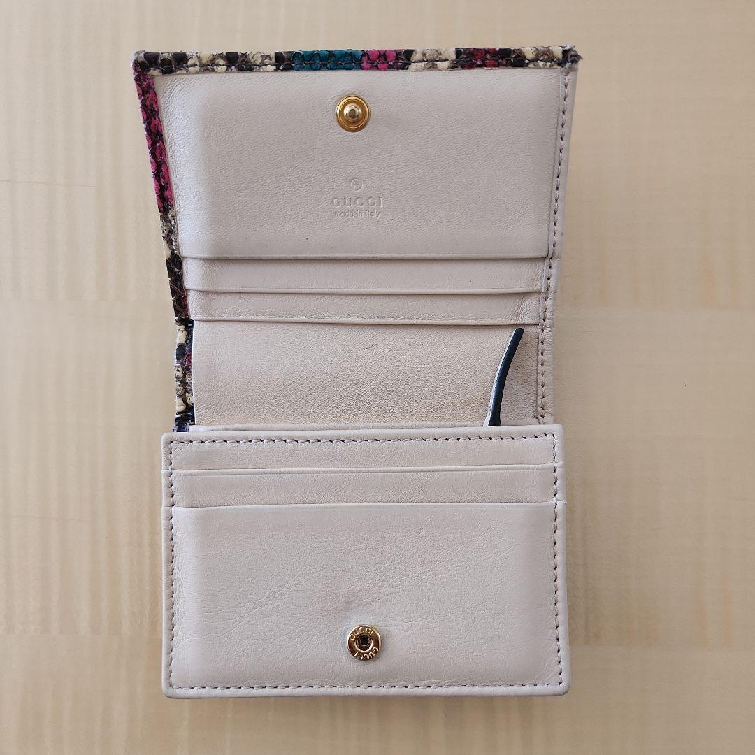 GUCCI グッチ パイソン スモール ウォレット　折り財布