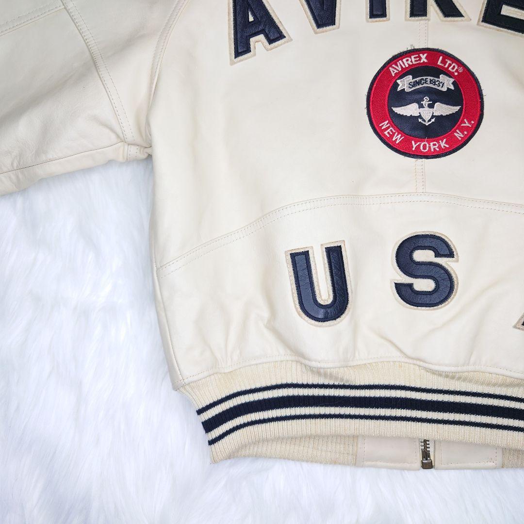 【希少】AVIREX 革製スタジャン